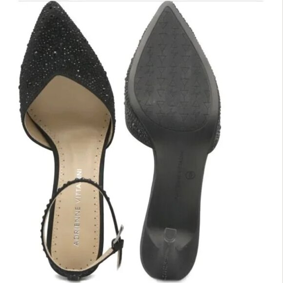 ‎Satin Embellished Ankle Strap Pump - Picture 3 of 4